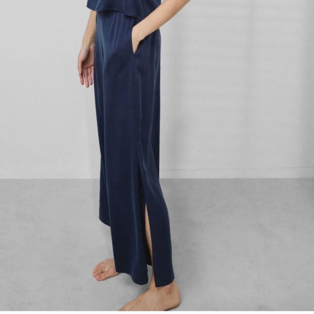 LUNYA Washable Silk Pant in Deep Navy Size Medium